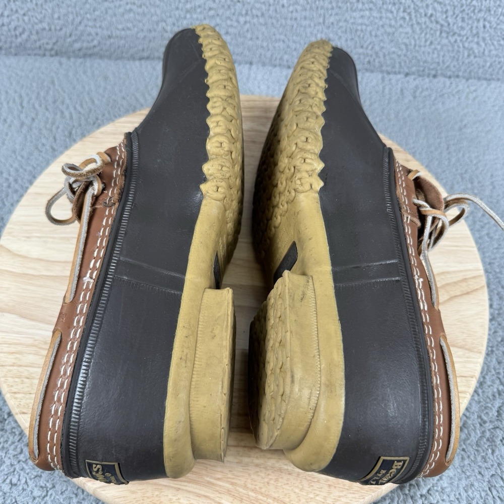 LL Bean Duck Boots Mens Size 12 M Low Top Rain Rubber USA Made Maine 175061 - Picture 6 of 11